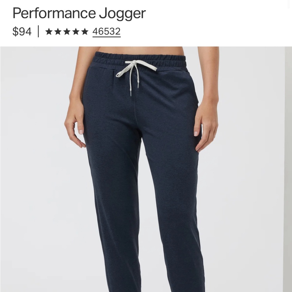 Vuori Performance Joggers in Heather grey S